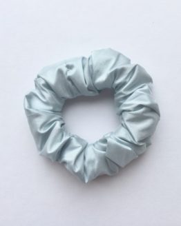 Powder Blue Silk Scrunchie