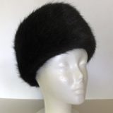 Black Mink Faux Fur Headband