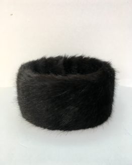 Black Mink Faux Fur Headband