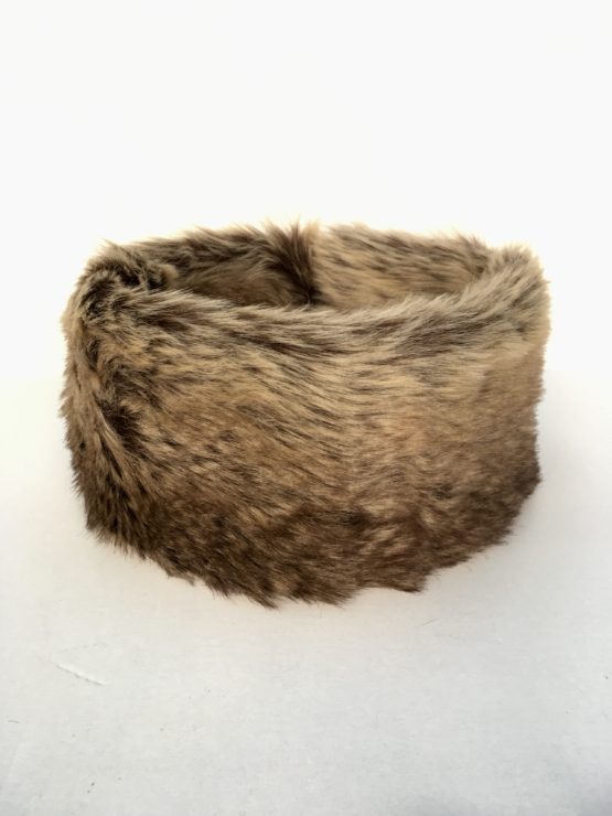 Mixed Brown Faux Fur Headband