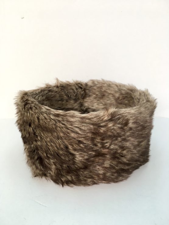 Mole Brown Faux Fur Headband