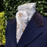 Old Rose Gold Metallic Orchid in Satin Silk Pretied Stock