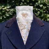 Old Rose Gold Metallic Orchid in Satin Silk Pretied Stock
